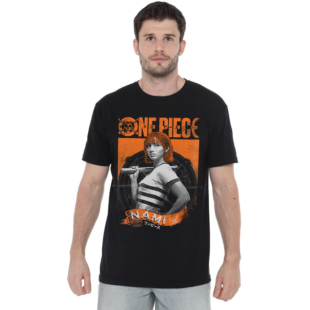 One Piece Футболка мужская с гравировкой Nami