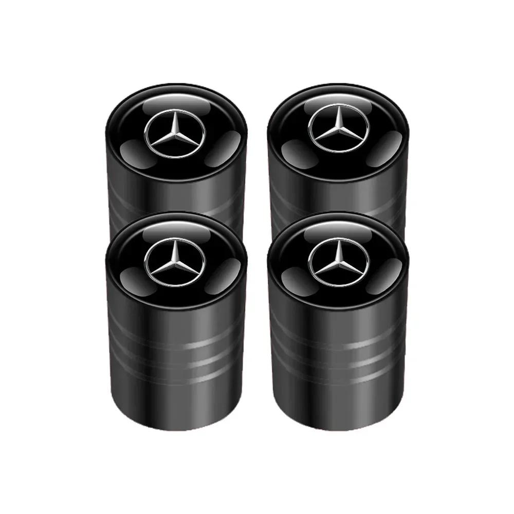 Автонаклейка 2025 Горячая Для Mercedes Benz 4шт Колпачки Клапанов Колес Автомобиля Колпачки Воздушных Штоков Для Mercedes Benz W203 W204 W205 W 206 W21