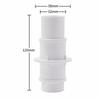 White Pool Hose Connector 38mm Threaded Pipe Fitting Pool Cleaning Accessory Pool Hose Cuff