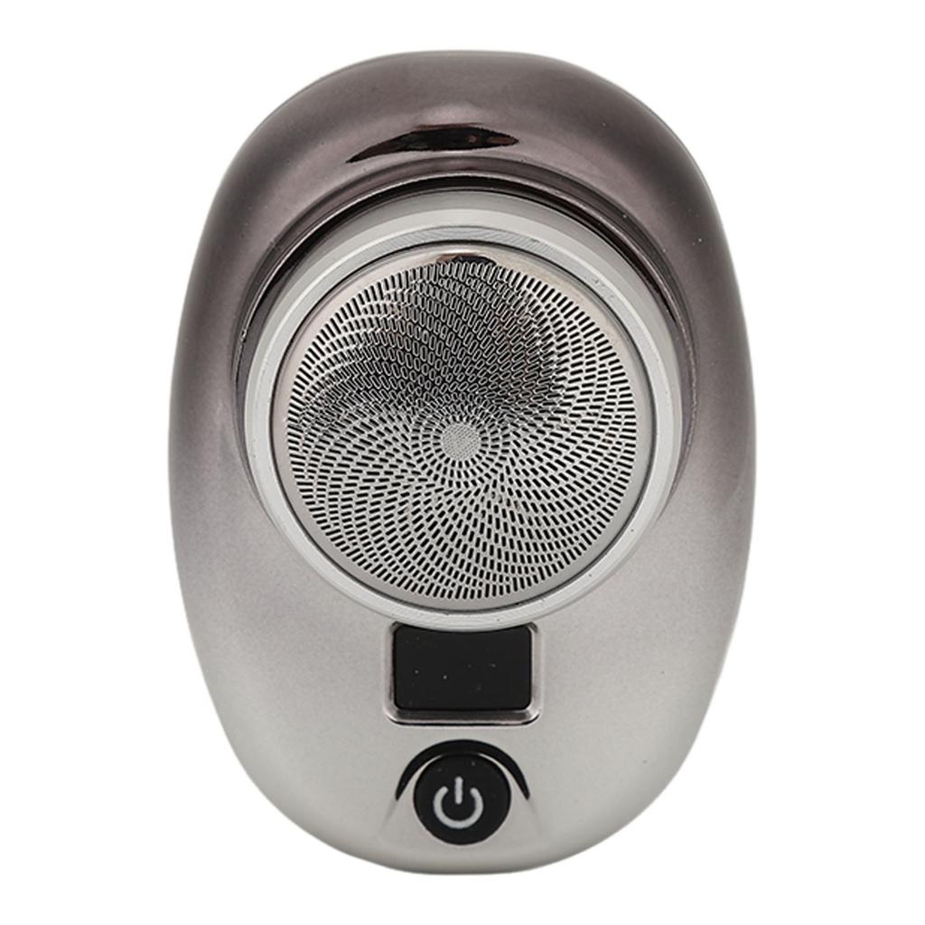 Электрический триммер для бороды Беспроводной Мини USB Перезаряжаемый Светодиодный дисплей Водонепроницаемая машинка для стрижки бороды для мужчин Черный Серебристый Градиент