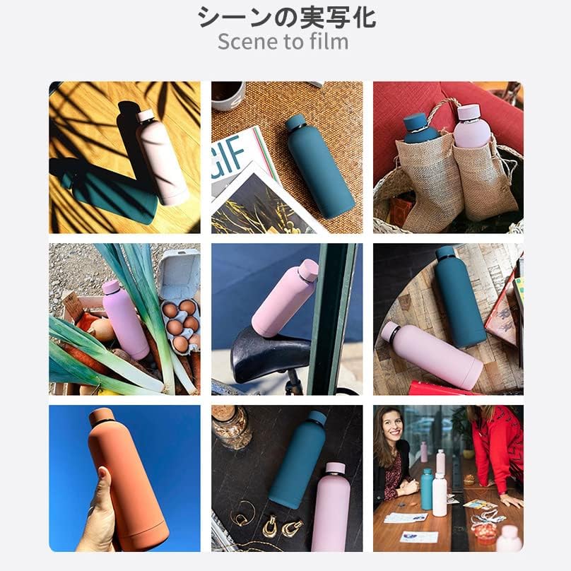 350500750ml Vacuum Insulated Stainless Steel Water Bottle, Keeps Water Cold or Hot, Holds Ice, Screw Top, Lightweight, Stylish, One-Touch Operation,