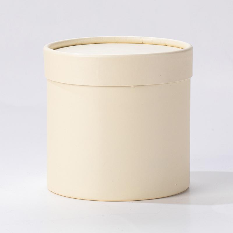 1PC Packaging Decoration Round Cardboard Gift Boxes Small Hug Bucket Flower Box Rose Flower