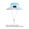 Children Outdoor Fan Hat Solar Powered Rechargeable Multipurpose Wide Brim for Farming Fishing