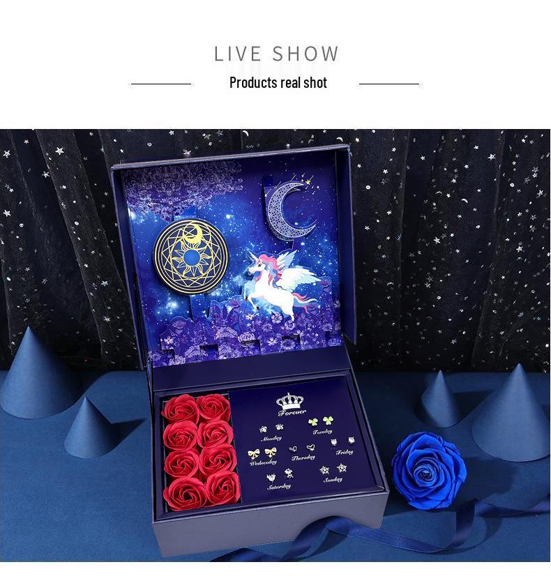 S925 Silver Stud Earrings Gift Set for Her - Perfect for Christmas, Birthday, or Special Occasion