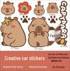 Capybara Electric Bike Waterproof Sticker: Little Cow Helmet & Center Box Deco