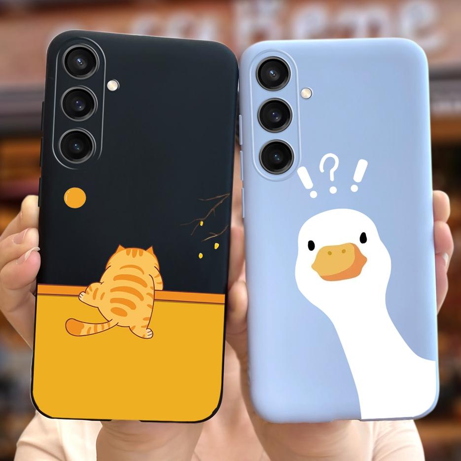 Для Samsung Galaxy S24 5G Чехол S24 Plus Новый Модный Мультяшный Чехол Мягкий Силиконовый Чехол для Телефона Для Samsung S24 Ultra S 24 S24+ Корпус