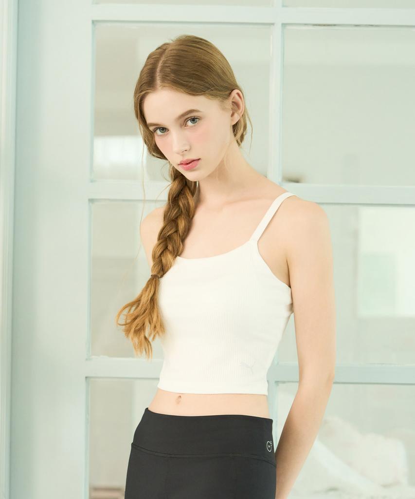 PUMA BODYWEAR [3 шт.] Женский укороченный топ-бра в рубчик Drycell
