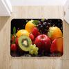 Luxury Flannel Fruit  Kitchen Mat Soft Thickened Kitchen Floor Mat Waterproof Non-slip Oil-proof Floor Mat Runner Rug