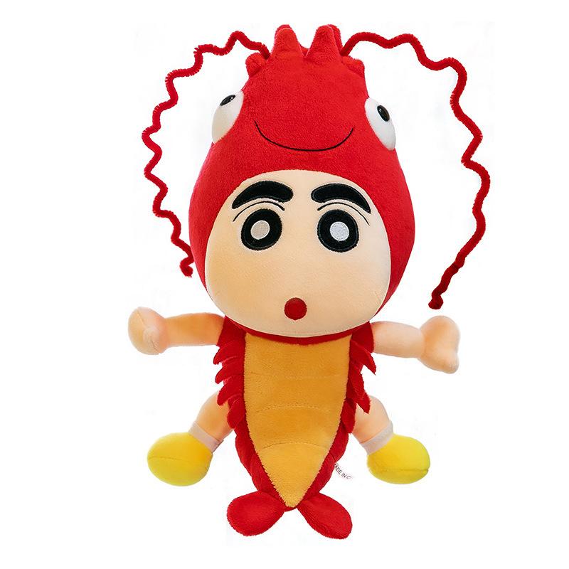 Creative Lobster Crayon Small New Doll Doll Funny Anime Peripheral Plush Toy Children's Sleeping Pillow Gift