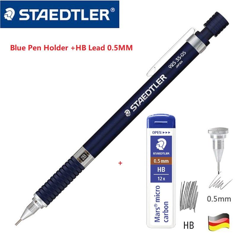 Механический карандаш Staedtler 925, полностью металлический, с низким профилем, 0,3/0,5/0,7/0,9/1,3/2,0 мм, для профессионального эскиза и технического черчения