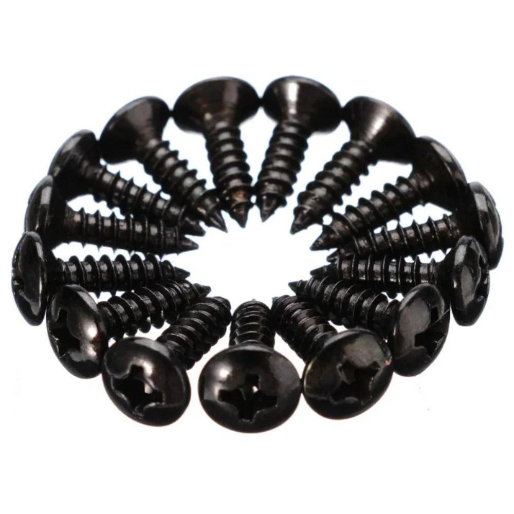 3*12 мм фиксированный винт золотой черный серебряный гитарный бас-гитарный пикгард винты электрогитарные винты