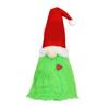 Green Gnome Christmas Tree Topper Plush Xmas Elf Tree Topper Decoration for Christmas Tree Holiday Home Decor