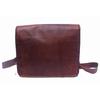 Vintage Leather Messenger Bag for Men and Women Shoulder Brown Laptop Briefcase
