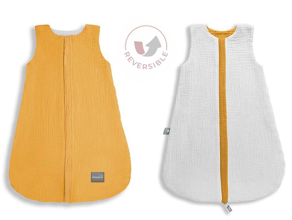 Двусторонний муслиновый спальный мешок Xxs (0-4 месяца) подсолнух