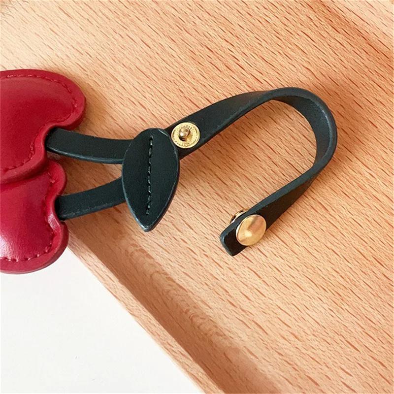 Персиковое сердце вишня брелок украшение DIY ремесло аксессуары любовь вишня кулон ювелирные изделия сумка украшение сумка кулон