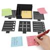 Note Holder with Templates Weekly Planner Notepad Plastic Memo Pad Organizer And Phone Stand for 3x3 Inch Notes Desktop Accessory