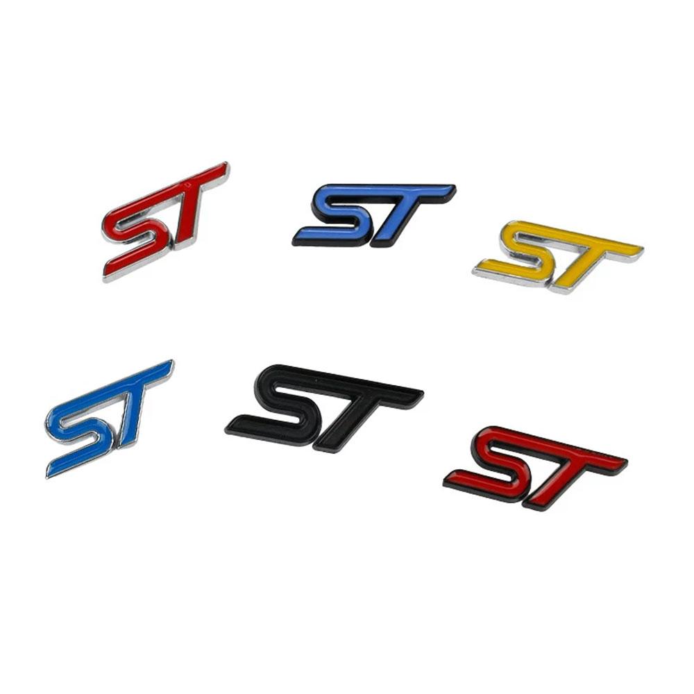 3d Metal Letter ST Badge Car Steering Wheel Sticker Decals STLINE Accessories