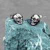 Hiphop Style Skeleton Stud Earrings Creative Mini Ear Clip Personality Earrings  Party Earrings