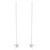 Diamond Yixuan Sparkling Origami Crane Ear Threader Popular Chain Design Element