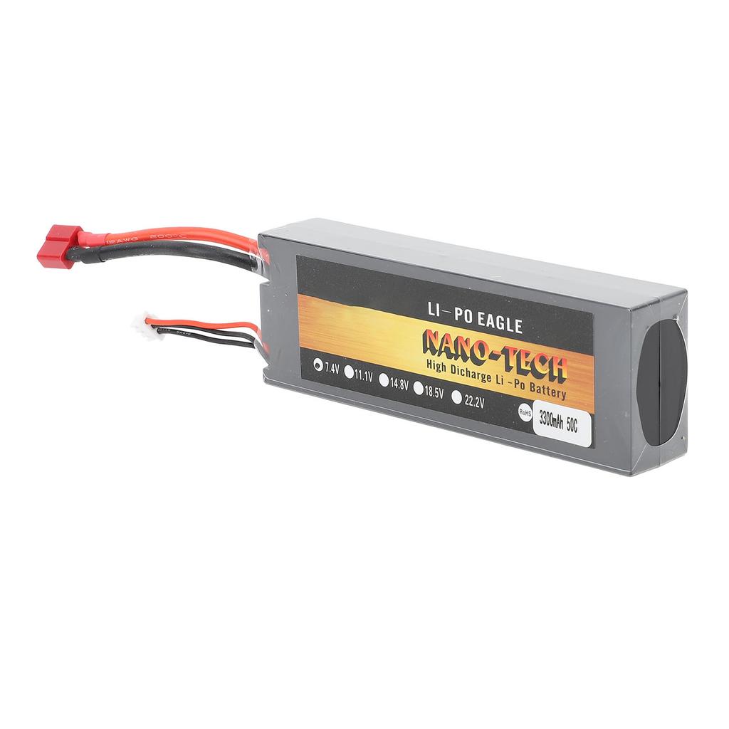 7.4V 2S 50C 3300mAh литиевая батарея пульт дистанционного управления игрушечная машинка замена батареи для 18 110 RC Car