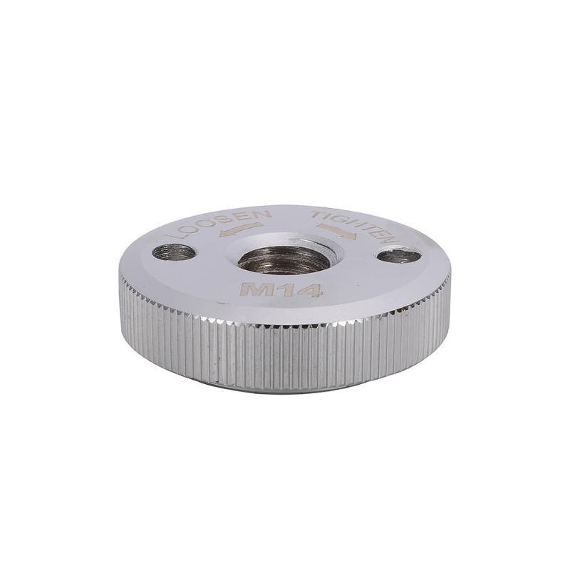 1Pcs Silver Quick Release Flange Nut Clamping Power Chuck Tools Parts New M14 Thread Angle Grinder Self-Locking Pressing Plate