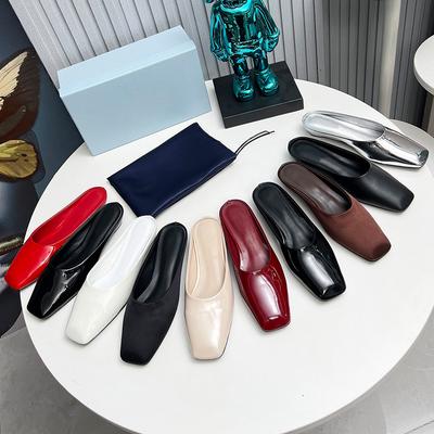 Мода Новые туфли-балетки с квадратным носком и низким каблуком 2025 года — это потрясающий французский флип-топ для женской верхней одежды