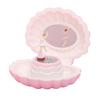 Shell Shape Ballet Girl Music Box with Mirror Jewelry Storage Box Classic Retro Melody Gift For