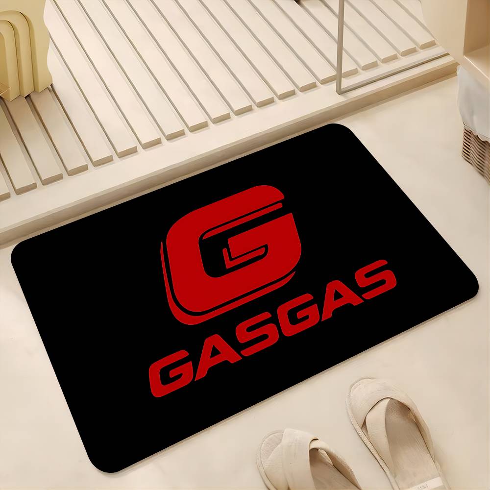 G-GasGas Red Motorcycle Door Mat Nordic Style Bedroom Living Room Doormat Home Balcony Anti-Slip Alfombra
