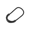 10pcs Black Plastic EDC Smile Style Zipper Pulls Cord Rope For Clothing Bag Accessories