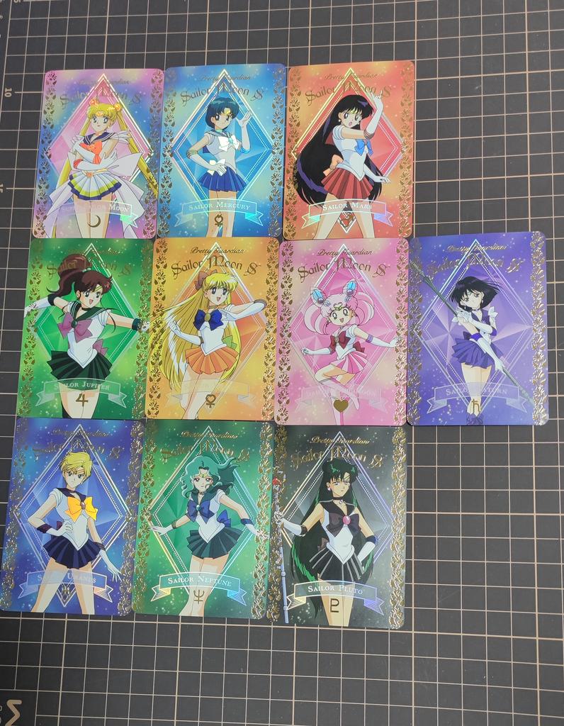 Diy 10pcs/set Sailor Moon Gilding Self Control Collect Signature Trading Flash Card Anime Cartoon Christmas Gift