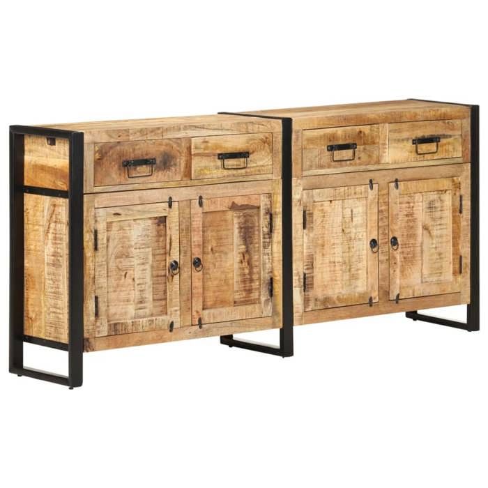 VidaXL Buffet 172x35x80 cm Bois de manguier massif