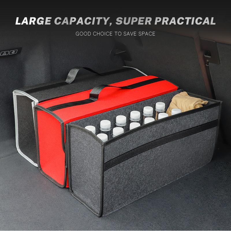 GLC GLB Car Storage Bag Folding Travel Tidying Box Trunk Tools Case For Mercedes Benz AMG GLC GLK GLE W206 W220 W205 W211 W203