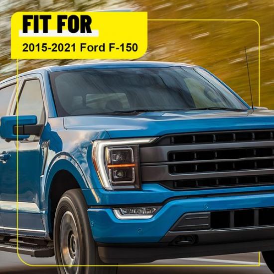 4x Window Pillar Posts Trim For 15-21 Ford F-150 with Keypad Accessories Black B