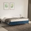 VidaXL Bed Frames Slat Base Upholstered Bed Slat Frame Double Bed Adult Bedroom Furniture Dark Blue 347340