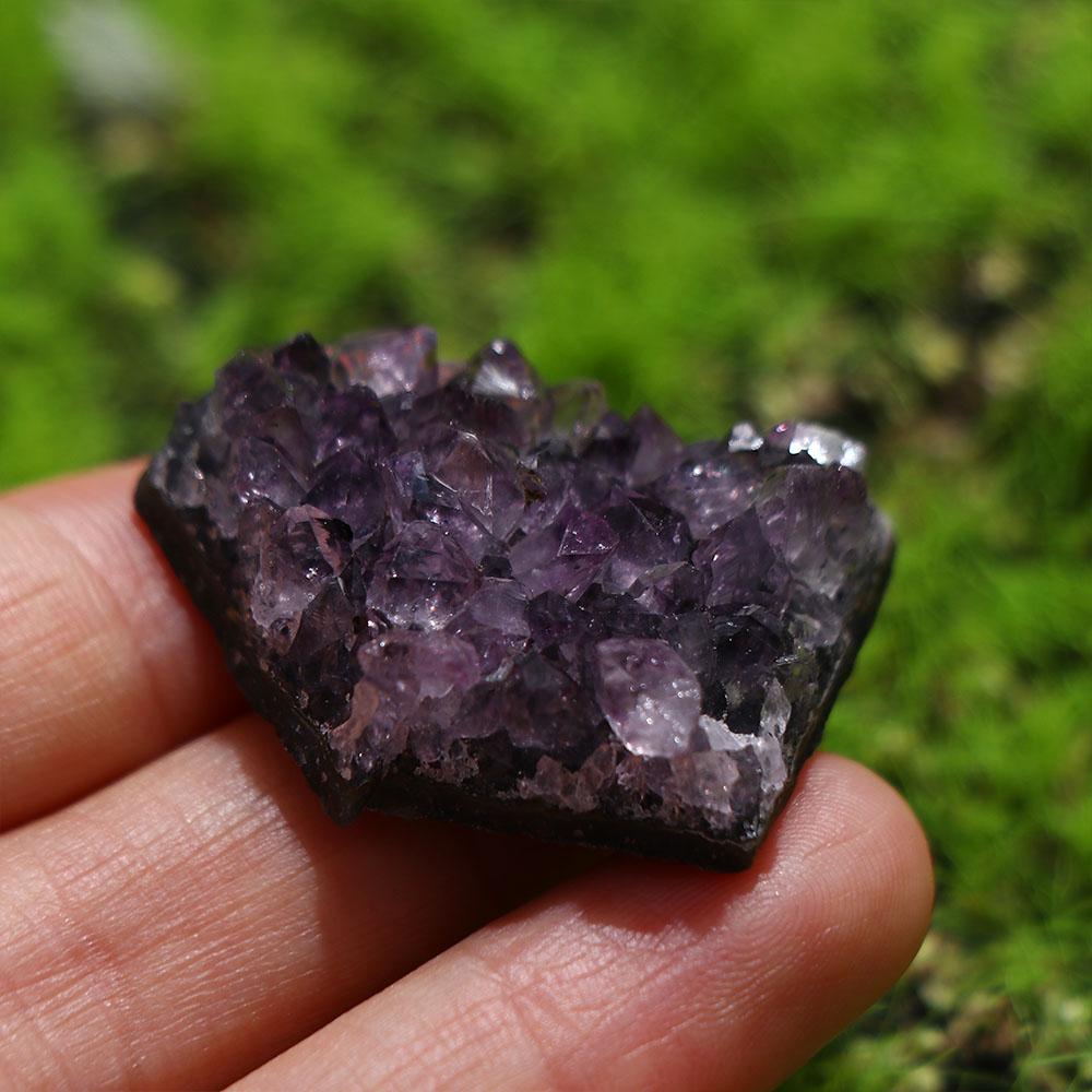 Натуральный Необработанный Домашний Декор Орнамент Ремесла Кристальный Кластер Аметист Целебные Камни Кварц