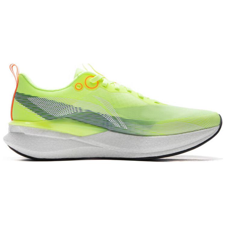Li Ning Red Hare 8PRO Низкие повседневные тренировочные гоночные беговые кроссовки Мужские флуоресцентные желто-зеленые ARPV003-4