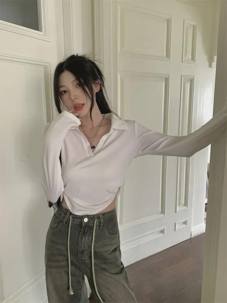 Women's Slim Fit Long-Sleeved T-Shirt: New Spring & Autumn Fashionable Design Shirt