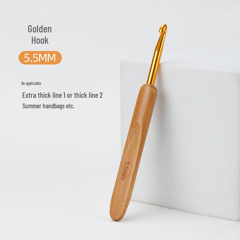 Карбонизированный бамбуковый крючок для вязания шерстяных свитеров ручной вязки и кукольных тапочек