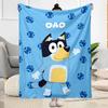 Bluey's Festive Friends Blanket Soft Warm Cozy Perfect for Office Chair Bedding Bed Four Seasons Multipurpose Modern Style Gifts For Family Or Friends
