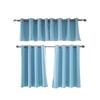 Затемняющие шторы Полиэстер Небесно-голубые Теплоизолированные Затемняющие шторы для спальни для гостиной