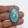 Blue Apatite Pendant Natural Gemstone 925 Sterling Silver Handmade Pendant Gift For Her