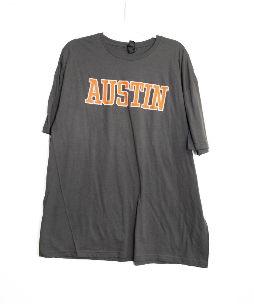 Austin Gray Short Sleeve Graphic T-Shirt 2XL 100% Cotton