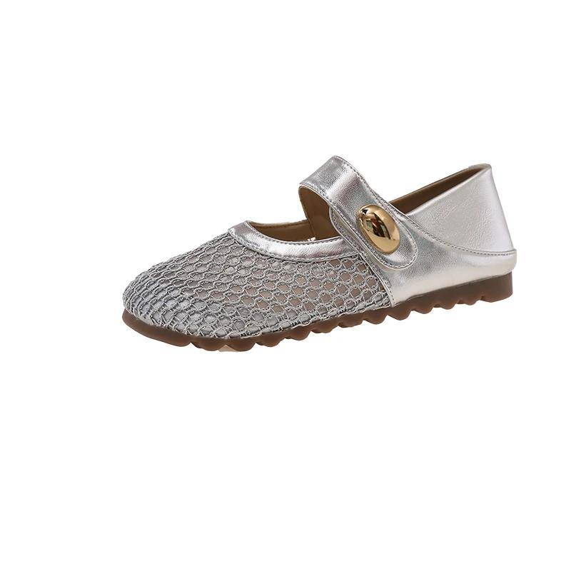 Модные плоские универсальные сетчатые женские уличные дышащие облегающие голову шлепанцы с мягкой подошвой для двух способов носки, полые летние новые сандалии