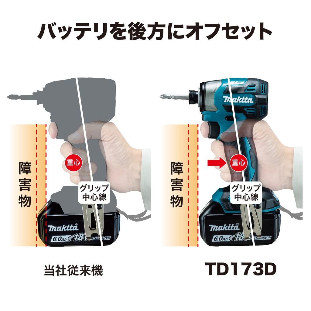Makita 18V Impact Driver TD173DZO Olive Unit Only Storage Sold Separately (Main + Case) Charger