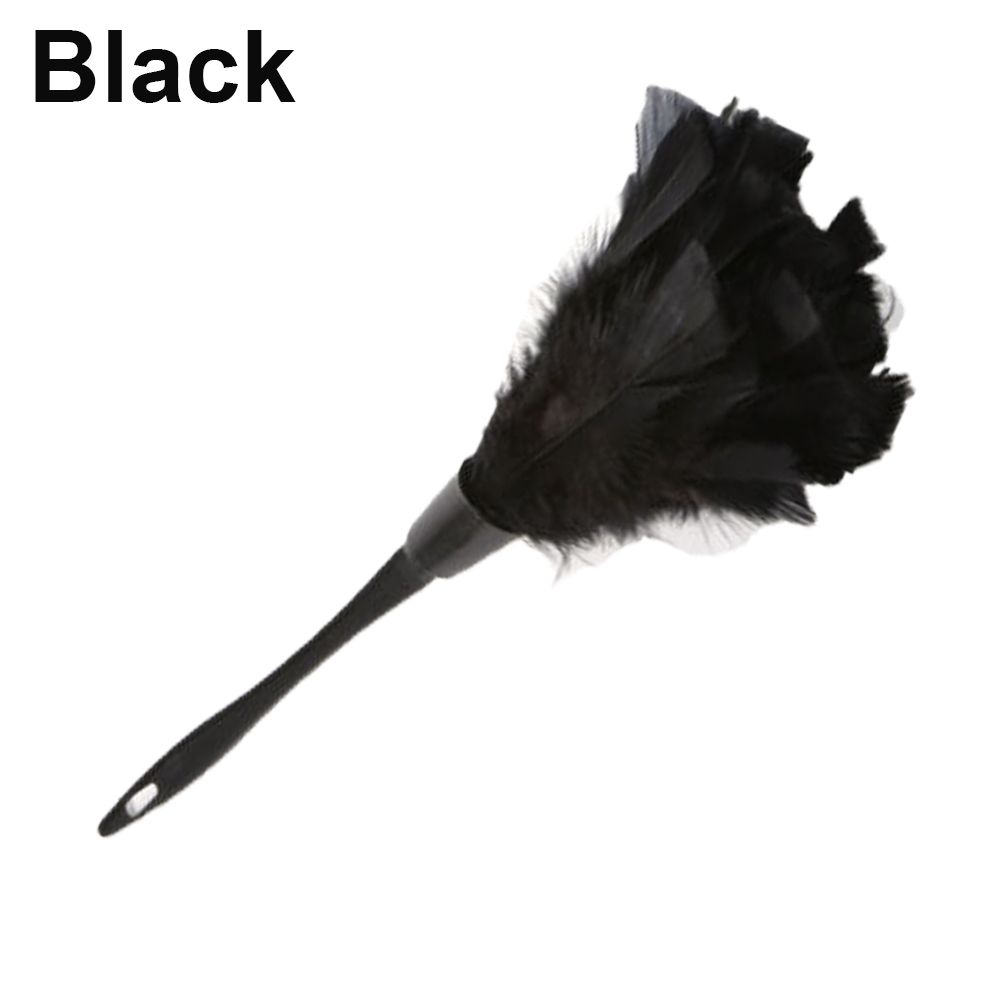 New Portable Anti-static Home Cleaning Plastic Handle Turkey Feather Duster Cleaner