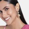 Charming Designer Earrings with Gold Plated CZ and Pearl for Women