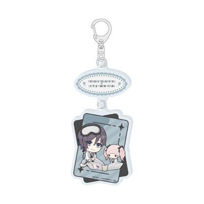 B PROJECT ~ Страстный зов любви ~ x Персонажи Sanrio 11 Терамицу Юзуки x Лала [Маленькие звезды-близнецы] [Иллюстрация мини-персонажа] Акриловый брелок