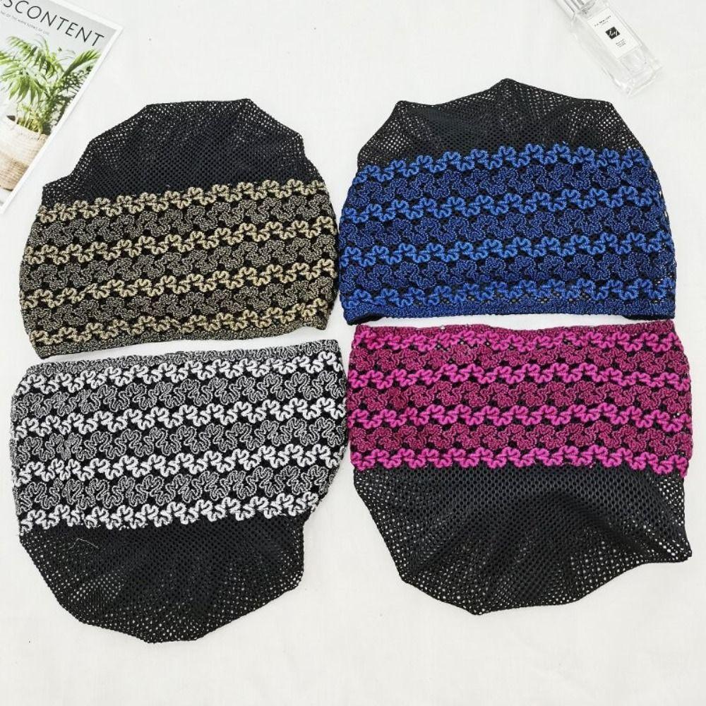 Lace Muslim Headpiece Soild Color Headband Retro African Head Wraps Women