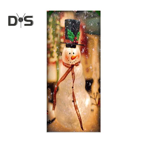 Рождественская накладка на дверь Санта-Клаус/Рождественская елка/Снеговик, подвесной баннер на дверь, декор для украшения входной двери