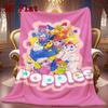 Popples 2D Flat Pattern Flannel Blanket High quality All Seasons Warmth and Comfort Perfect for Christmas Gifts.PMT0914183